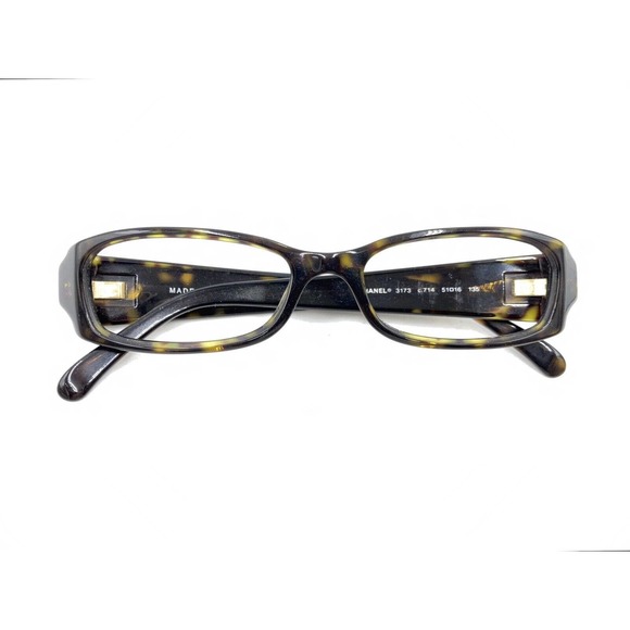 Chanel 3173 714 Dark Tortoise Brown Eyeglasses Frames 51-16 135 Italy Designer - Picture 12 of 12